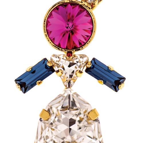 Wisior Zuzia z kryształów Swarovskiego, różne warianty kolorystyczne, 10 Decoart