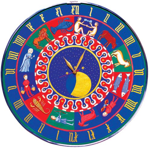 Agata Skoczylas, ręcznie malowany zegar Gdańskie szaleństwo .