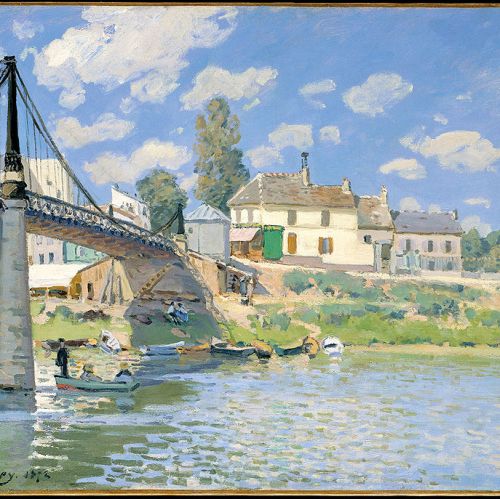 Alfred Sisley Most w Villeneuve-la-Garenne , 1872 r.