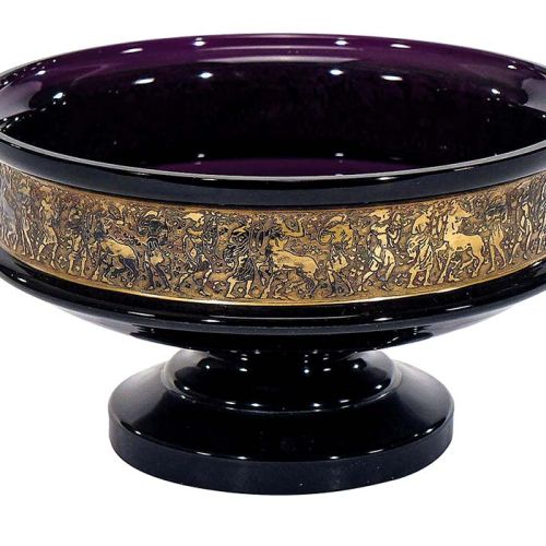 Ametystowa z manufaktury Ludwig Moser i syn , ok 1890 r., Czechy