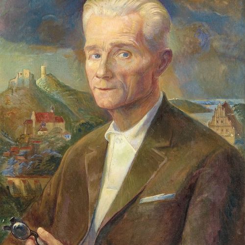 Portret Czesława Misztaka. Antoni Michalak - życie i twórczość malarza