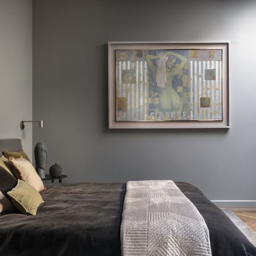 sypialnia w stylu nowoczesnej klasyki