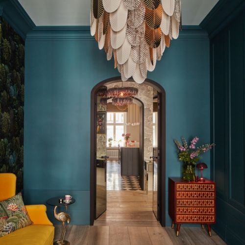 ekstrawaganckie wnętrza z rockową nutą