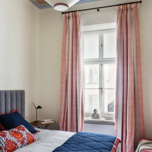 apartament kolekcjonera sztuki sypialnia gościnna