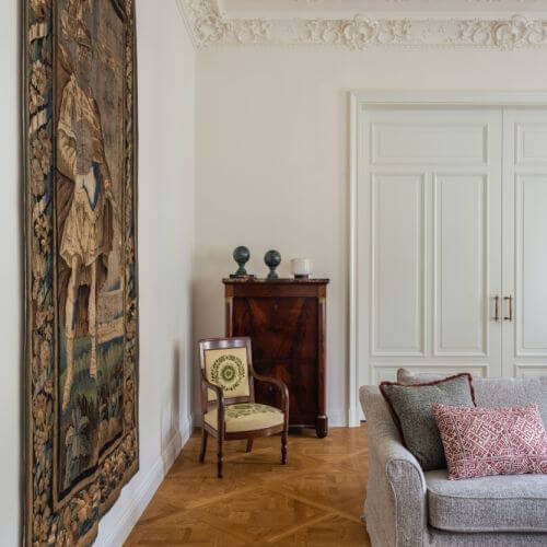 apartament który urządziła sztuka