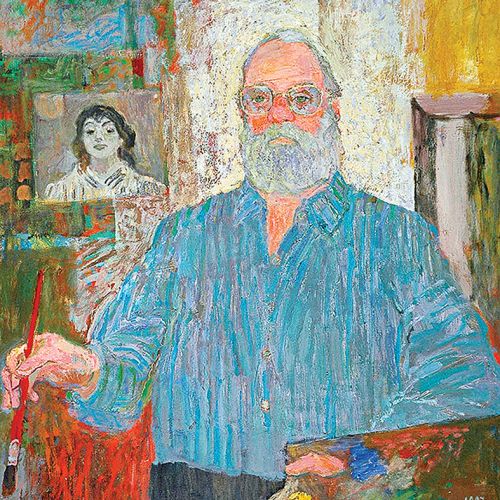 Autoportret , 1987 r. Jan Szancenbach - profesor na wirażu