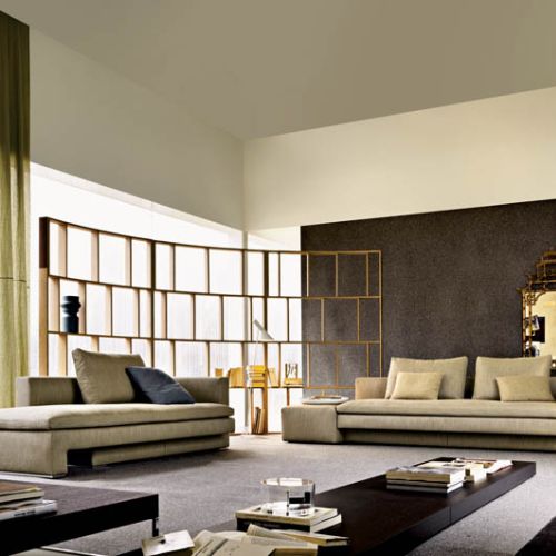 Ażurowy regał na książki z kolekcji AtHome. MOLTENI