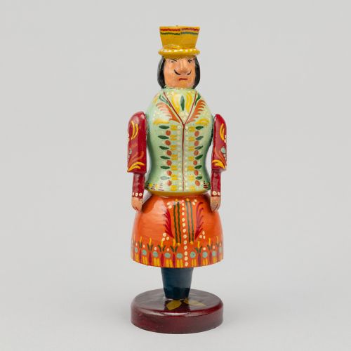 Józefa Kogut, figurka, drewno toczone polichromowane, 1926