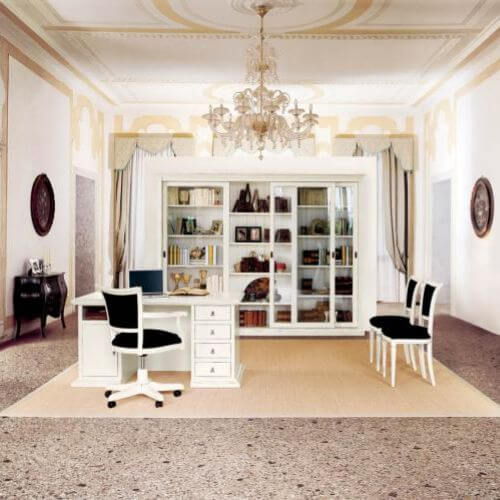 Biblioteka – 28 800 zł, biurko – 9600 zł. MAX-FLIZ