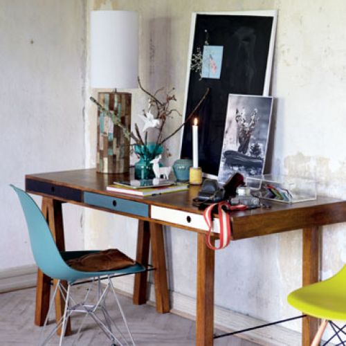 Biurko w stylu vintage. Aranżacja SCANDI DECOR.