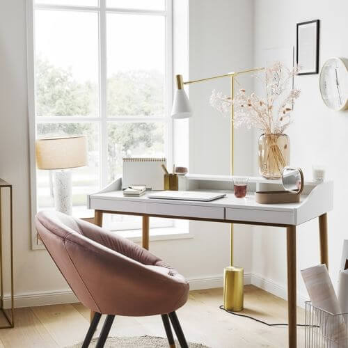 przytulne domowe biuro