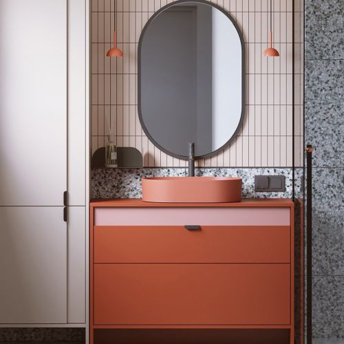 blat pod umywalkę z płyty meblowej