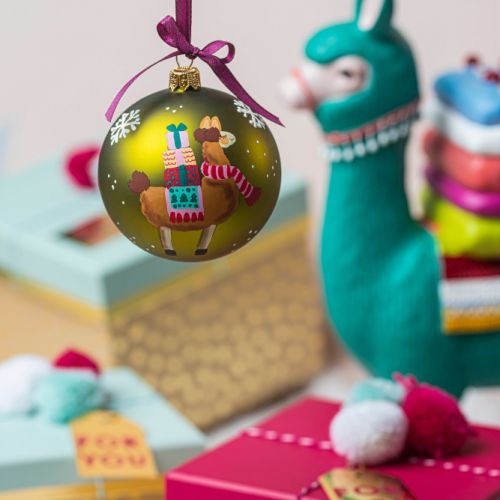 Ręcznie malowana bombka z kolekcji Santa s Friends, DAGMARA, DAGMARA.PL