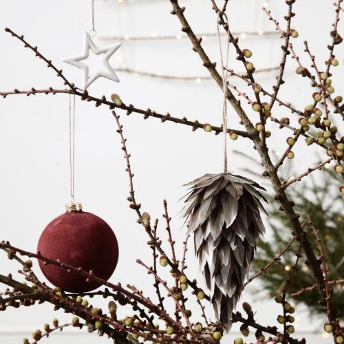 Welurowe bombki i ozdoby choinkowe, House Doctor, fabrykaform.pl