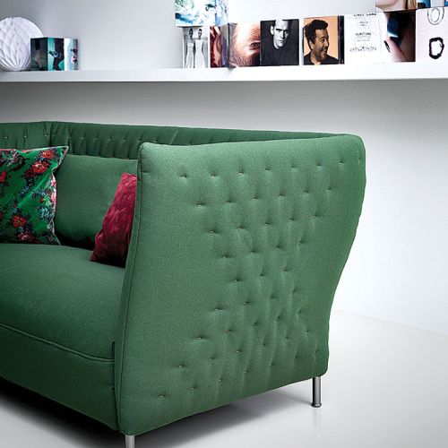 QUILT, kanapa w piku i kontrastowej nici przeszycia, SABA, e-interium.pl