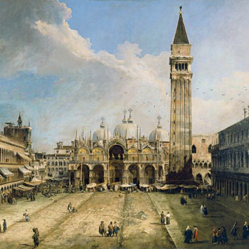 Canaletto, Plac Świętego Marka w Wenecji , Museo Thyssen-Bornemisza.