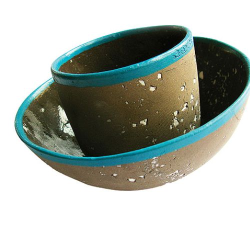 Ceramiczne miseczki i kubki z porcelaną Rustica, MOSKO/Pakamera, pakamera.pl