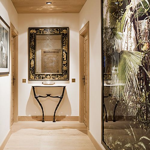 Drewniany dom w górach