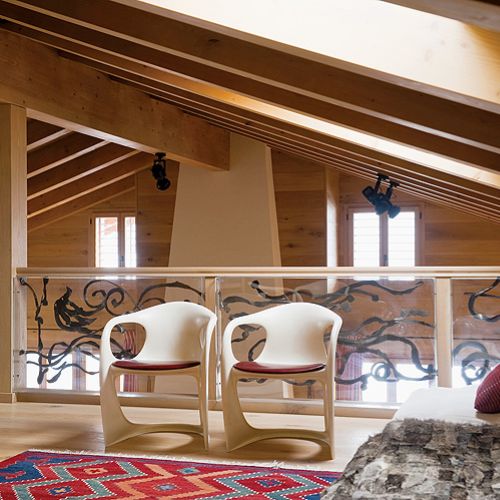 Drewniany dom w górach