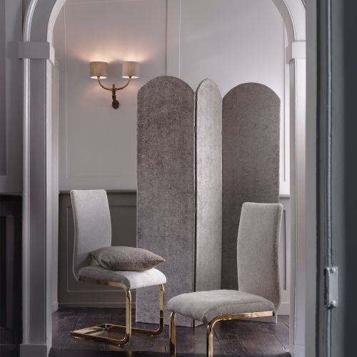 clarke&clarke aksamit szary