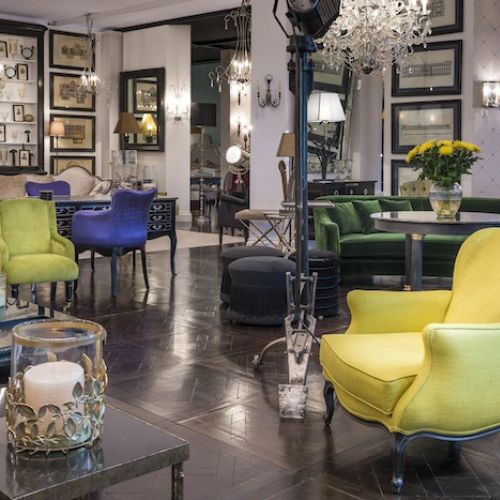 Francuski salon w kolorze