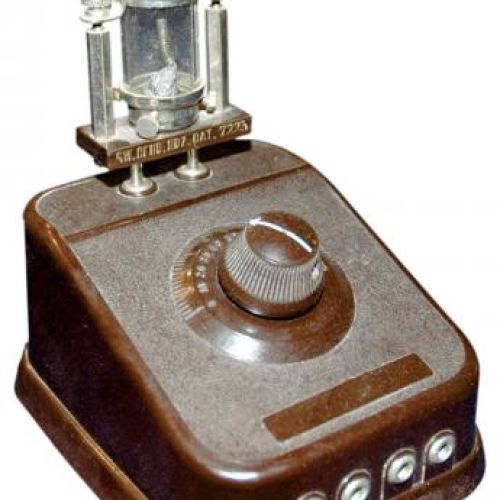 D1 , detektorowy, dwuzakresowy, Detra, 1935 r., kolekcja Maurycy Bryx, fot. MUZEUM TECHNIKI W WARSZAWIE