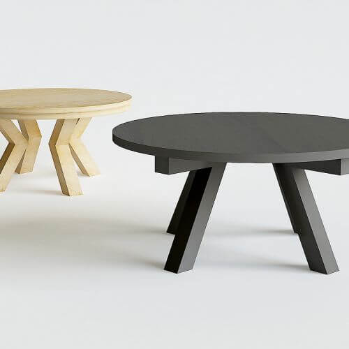 Dębowy stół El_Ka. Drewniane meble Iwony Kosickiej