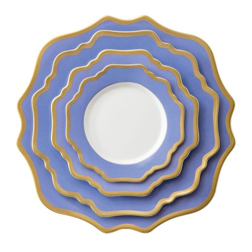 Talerze Indigo Blue Gold, Anna Weatherley, od 64 dolarów, casadeperrin.com