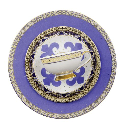 Garnitur do herbaty, Astra Bizancjum, dla 6 osób/21 elementów, 538 zł, Ćmielów, Polskie Fabryki Porcelany