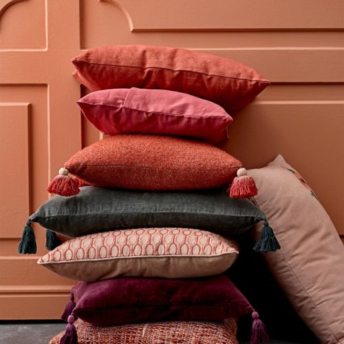 Tekstylia w kolorze Living Coral, Bloomingville, bloomingville.com