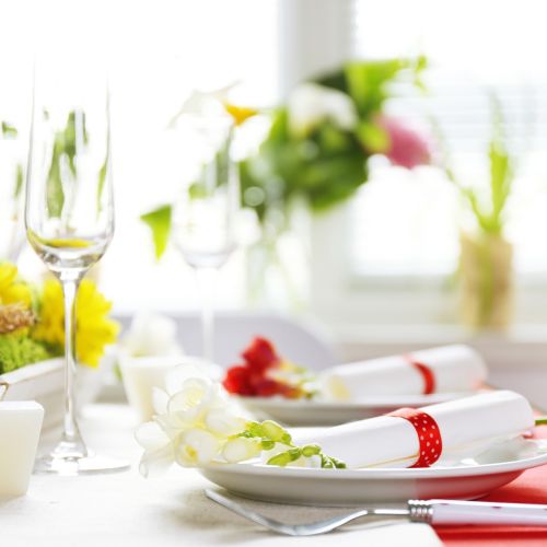 Dekoracje komunijne na stół