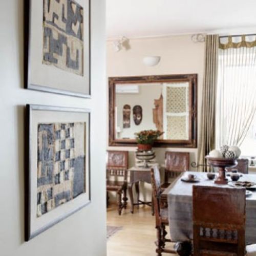 Dom państwa Rode pełen jest rzeczy pobudzających wyobraźnię - pamiątek z podróży.