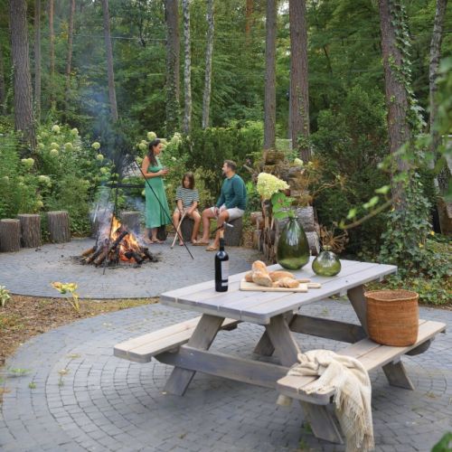 dom w stylu farmhouse taras