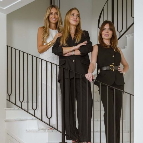 Małgorzata rozenek-majdan i projektantki z pracowni Lux & co kamila waglewska, julia Dąbrowska