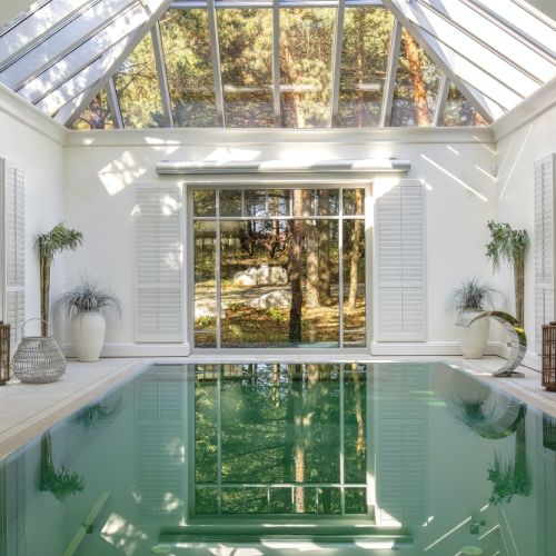 dom z basenem wewnętrznym