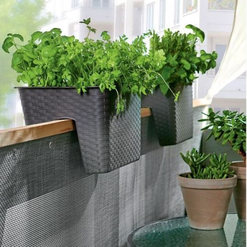 dekoracje doniczki na balkon