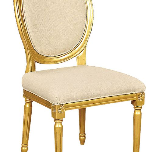 DREWNO I LEN GOLD 3, drewniane, z lnianą tapicerką, 561 zł, INDIGO DECOR, indigodecor.pl