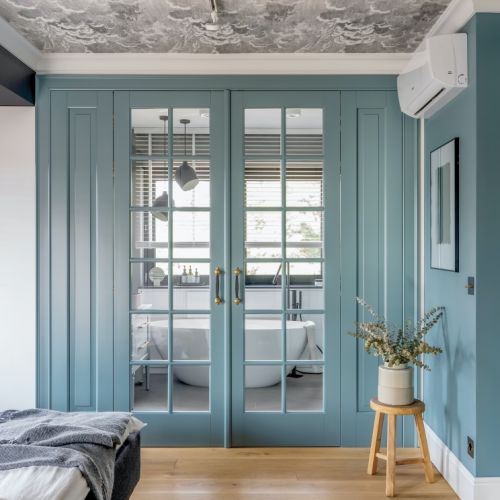 drzwi wewnętrze z szybą