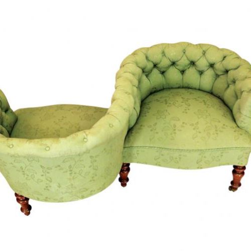 Dwuosobowa sofka eklektyczna, II poł. XIX w., ANTYK.NET.PL.