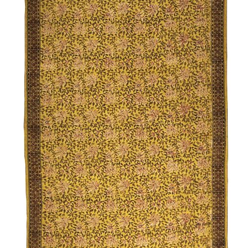 dywan orientalny musztardowy