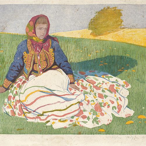 Dziewczyna na łące , 1913 r., Nautilus, 28. Aukcja Dzieł Sztuki z 12 marca 2011 r.