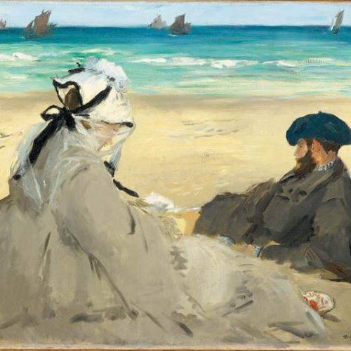 Edouard Manet, Na plaży , 1873 r. Narodziny nowoczesności