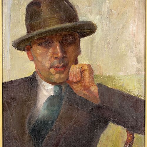 Efraim i Menasze Seidenbeutlowie Portret mężczyzny w kapeluszu