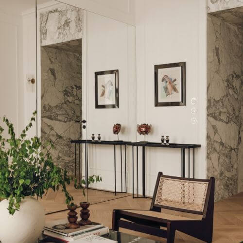 eklektyczny salon w kamienicy inspiracje