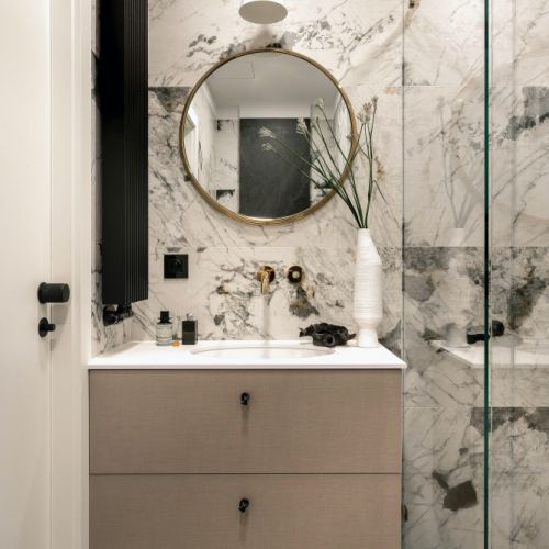 luksusowa łazienka modern classic inspiracje