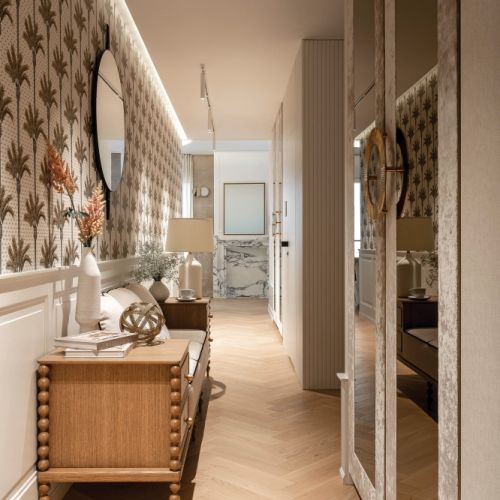 elegancki przedpokój modern classic inspiracje