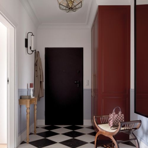 elegancki hol w trzech kolorach