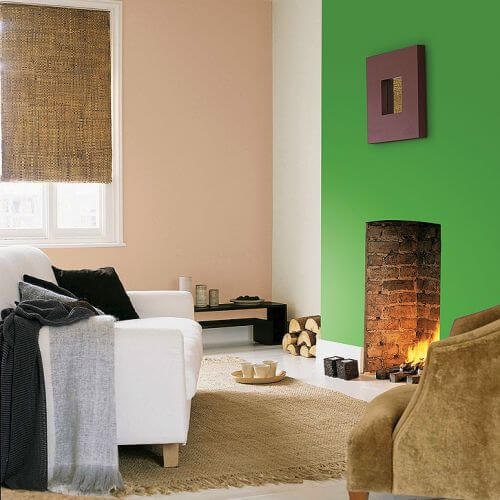 Farby z linii Family Zone: Naturalny Len i Soczysty Aloes, ok. 75 zł/2,5 l, DULUX