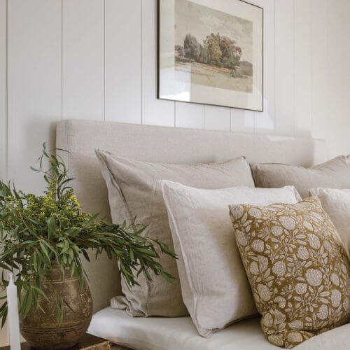 sypialnia modern farmhouse
