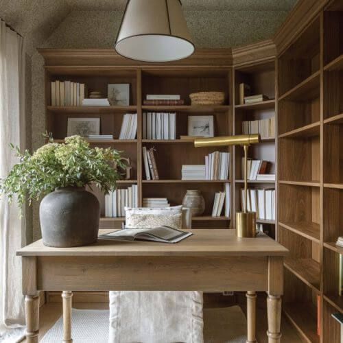 domowe biuro w stylu modern farmhouse